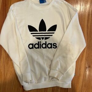 Adidas White Sweatshirt